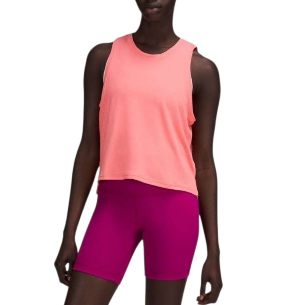 Lululemon Train To Be Peach Pink Tank Top Sleeveless Athletic Workout Shirt S/M - Picture 2 of 5